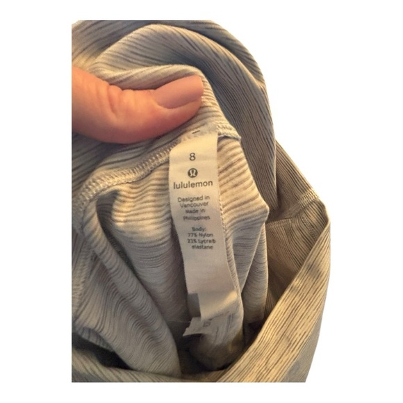 Lululemon Align Gray Striped Leggings Size 8 - Picture 6 of 6